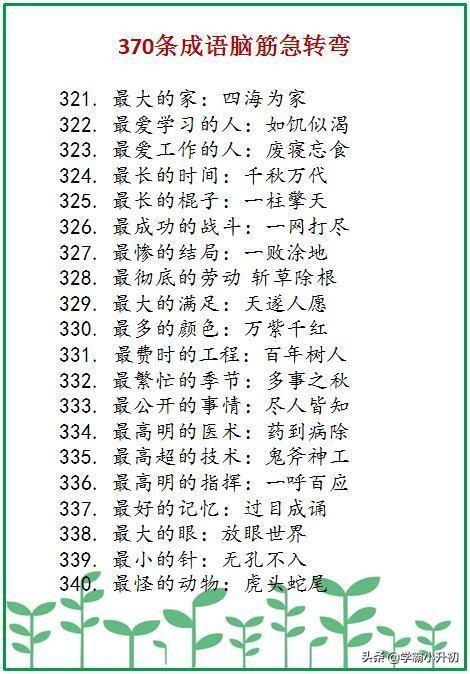 一边玩脑急转弯不知不觉就学了400个成语