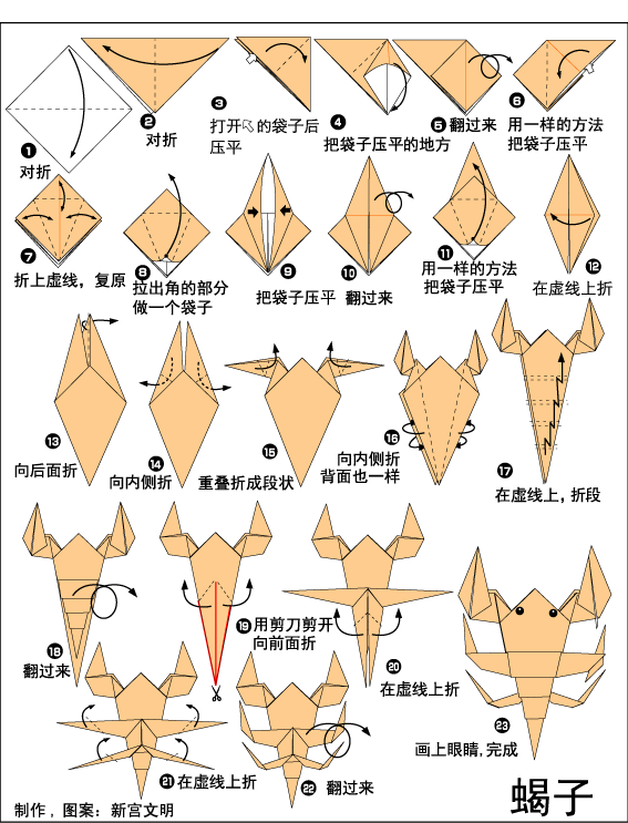各种折纸方法图片