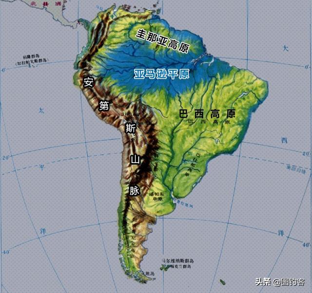 亚马逊平原位置地图图片